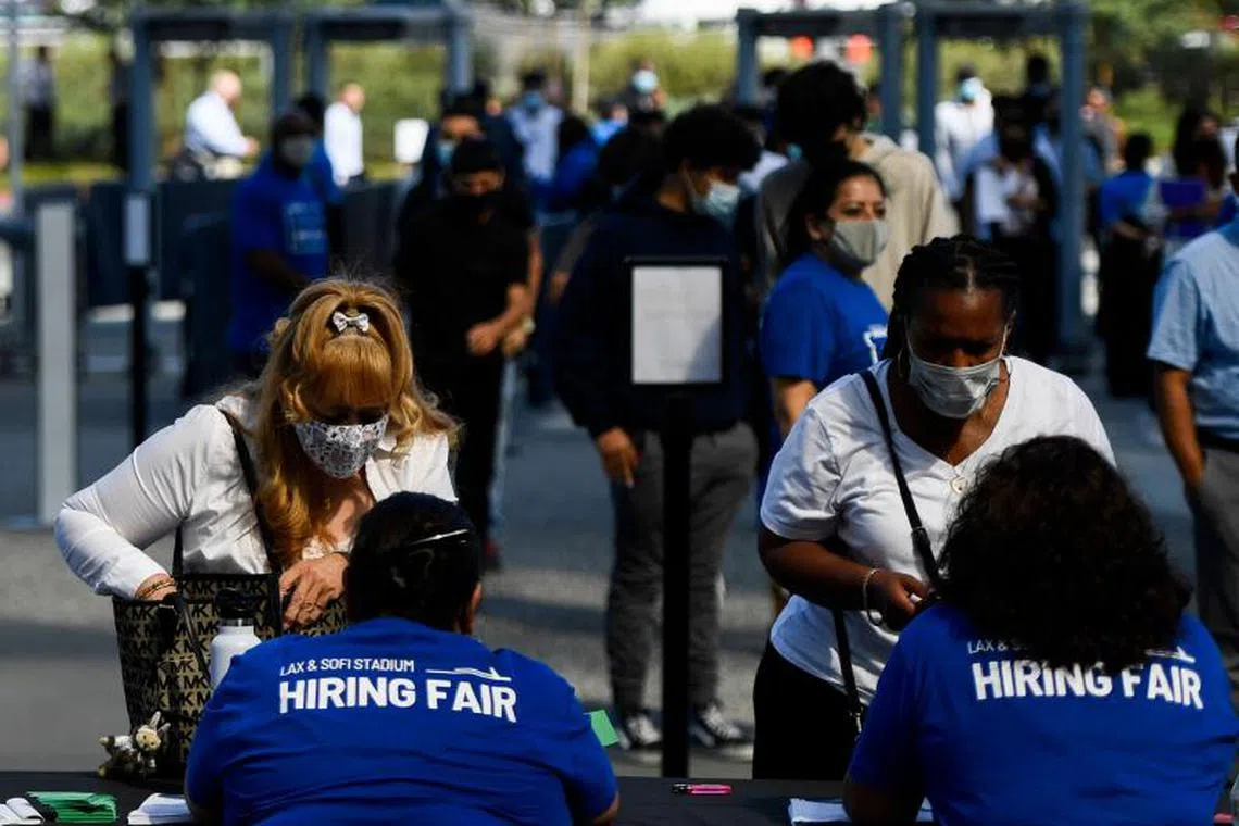  This week a measure of job availabilities from a Conference Board survey that’s closely watched by economists fell to the lowest since March 2021. 