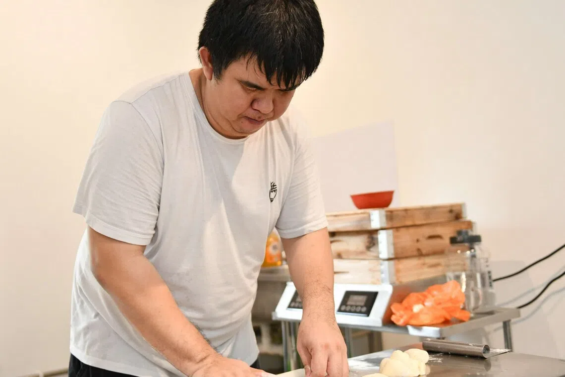 Dim sum store owner Pierre Lim runs Her Feng Xiang, one of 15 participating SMEs at Sprout@AMK.