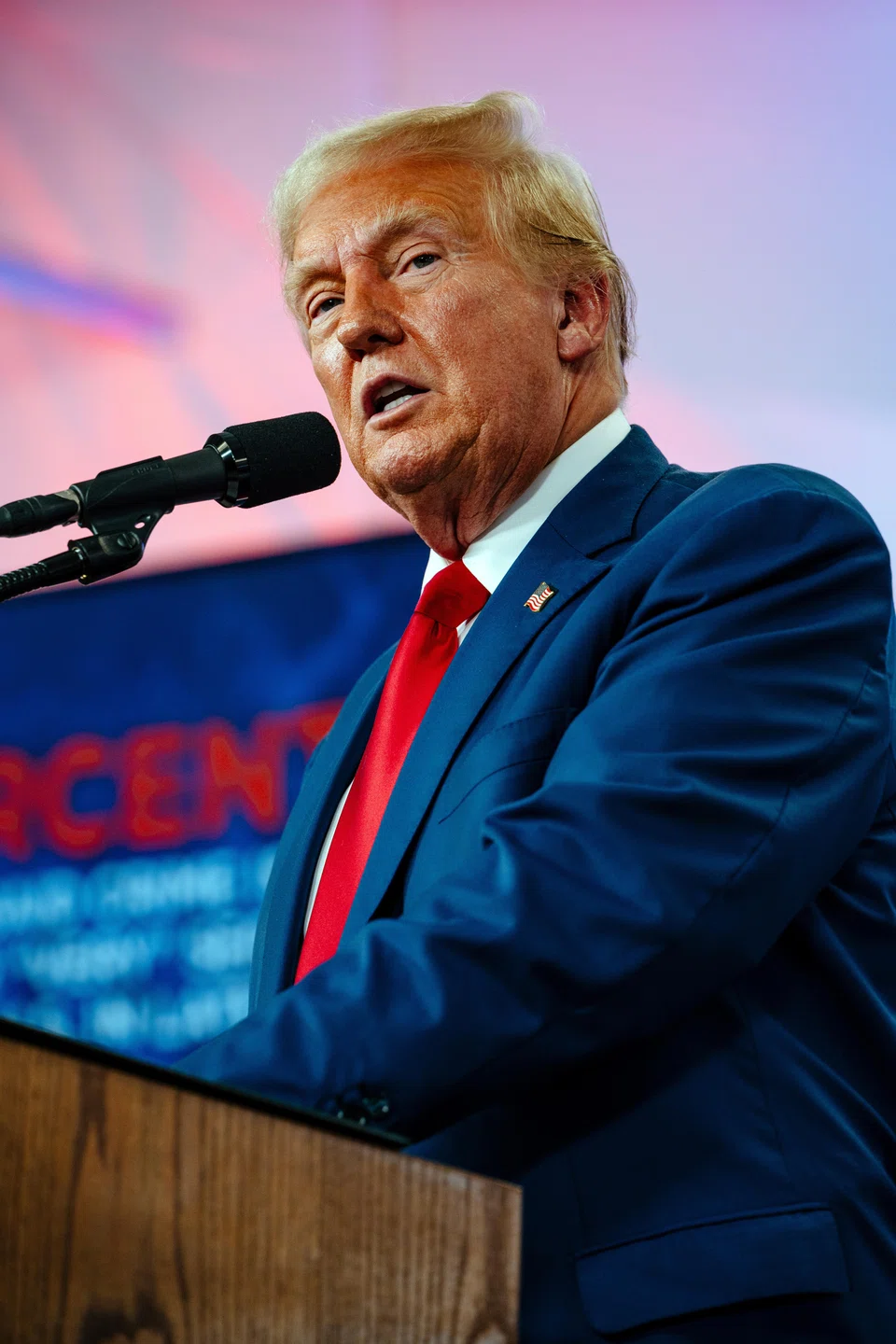 Trump and other insiders are restricted from selling their shares for roughly six months.