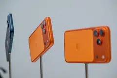 The Apple iPhone 17 Pro during an event at Apple Park campus in Cupertino, California, on Sep. 9.