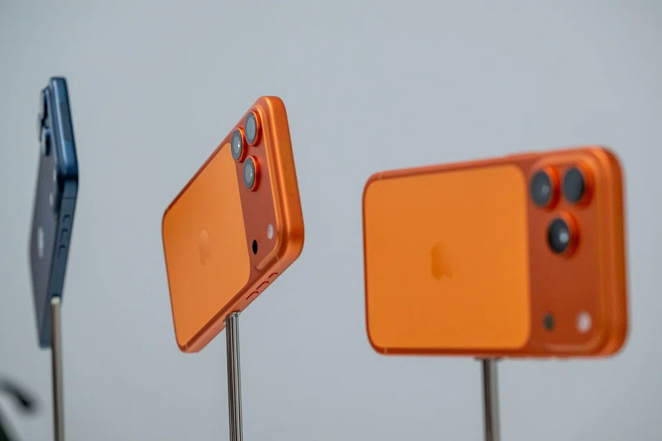 The Apple iPhone 17 Pro during an event at Apple Park campus in Cupertino, California, on Sep. 9.