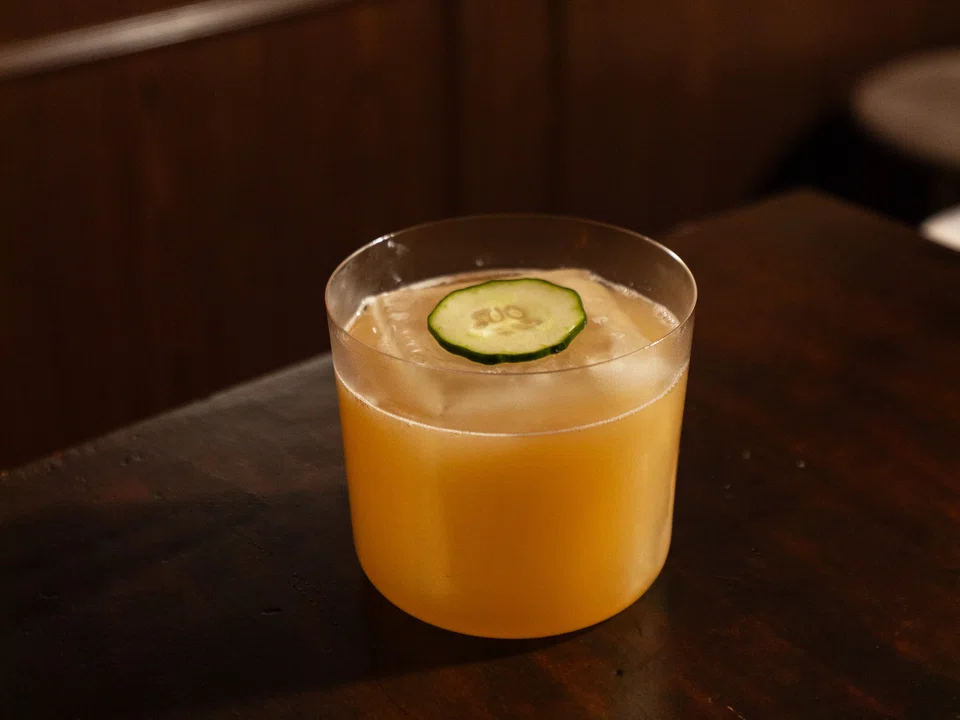 One of the bar’s bestsellers is Achar, a sweet-sour concoction with a kick of spice. It is named for the spicy pickled vegetables common in Peranakan cuisine.