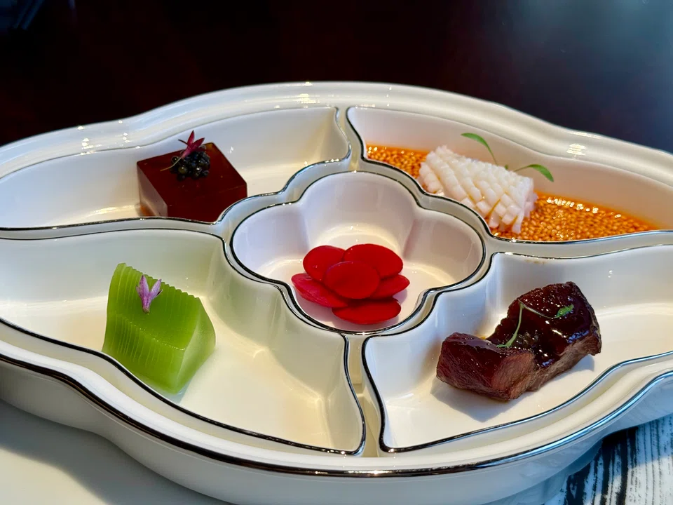 The appetiser platter from the Peony menu.