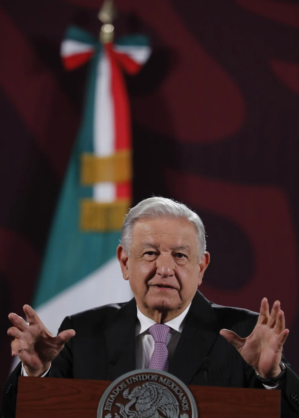 Mexican President Andres Manuel Lopez Obrador added to the volatility, reiterating the judicial reform was needed due to corruption in the courts. His comments sent the peso down more than 2 per cent to lead global losses. 