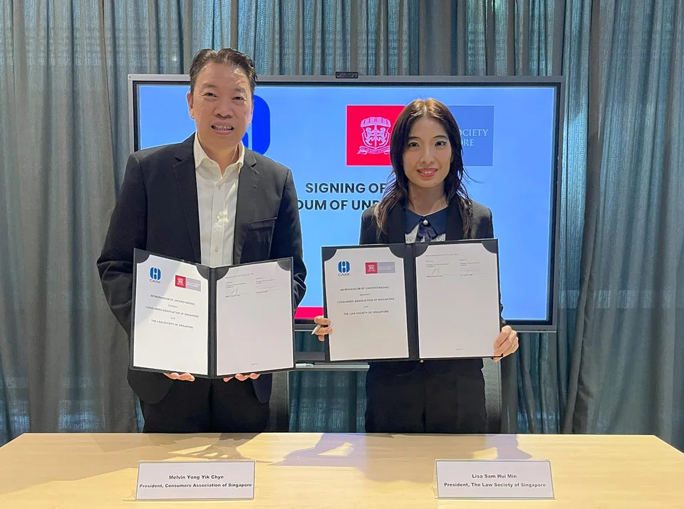 Case president Melvin Yong and Law Society president Lisa Sam formalised the collaboration with the signing of a memorandum of understanding.