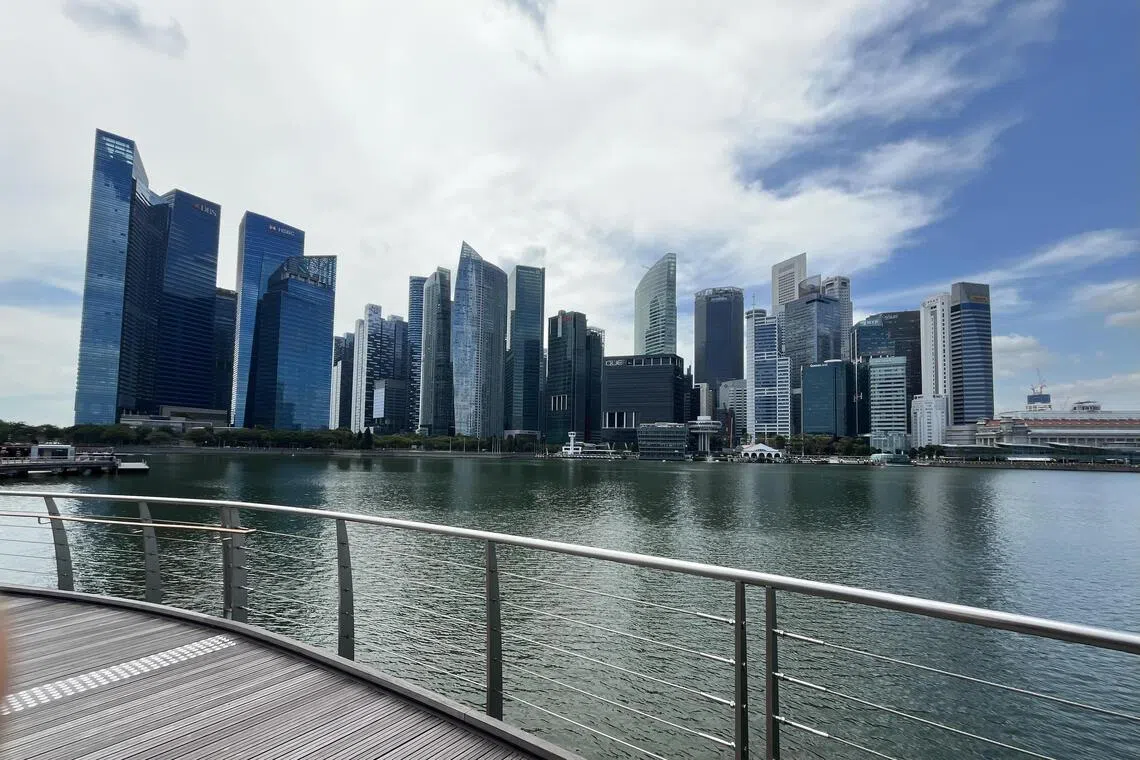 Singapore CBD skyline
