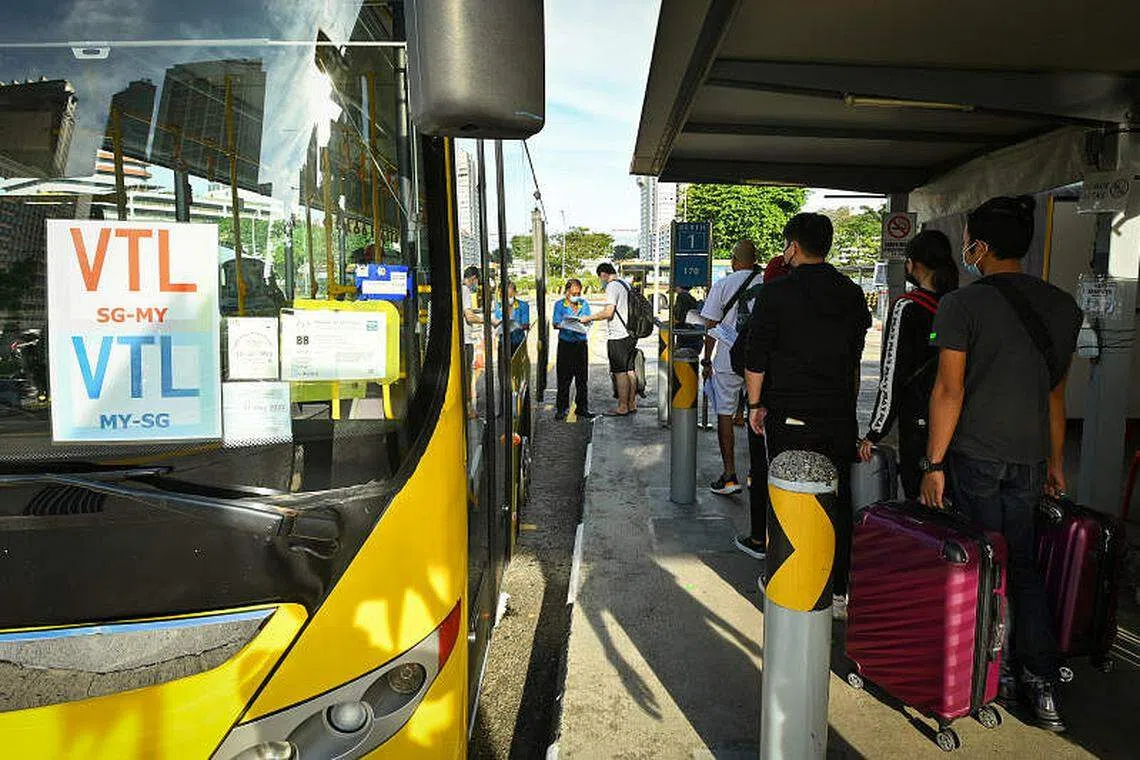 About 100,000 people have entered Singapore from Malaysia via land and air VTLs