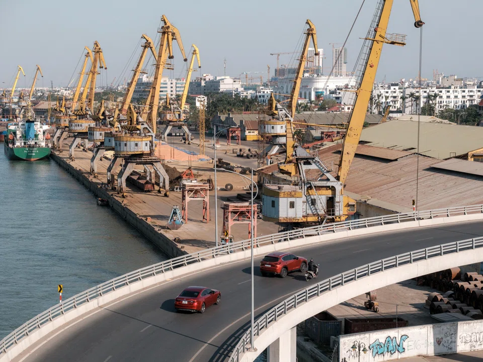 One of the ports in Haiphong, Vietnam, which are now among the busiest in the world, Nov 28, 2024. 