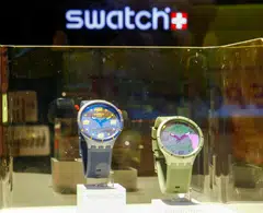 Swatch delivered full-year earnings before interest and tax of 135 million Swiss francs.