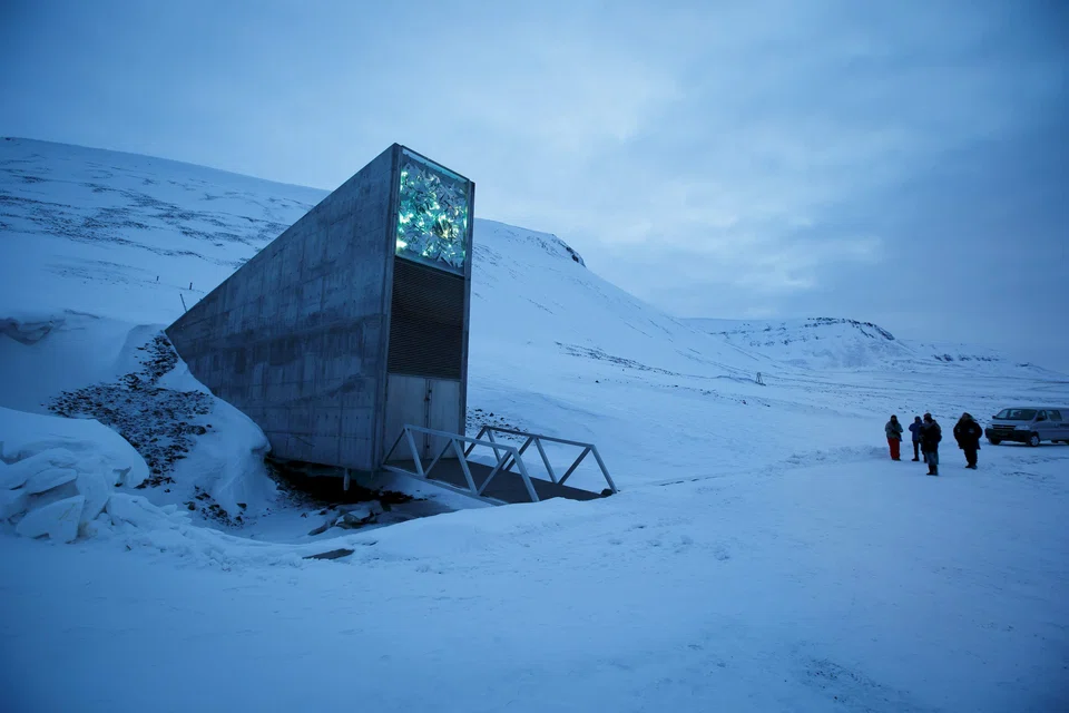 The Svalbard Global Seed Vault set deep inside a mountain to withstand disasters from nuclear war to global warming.