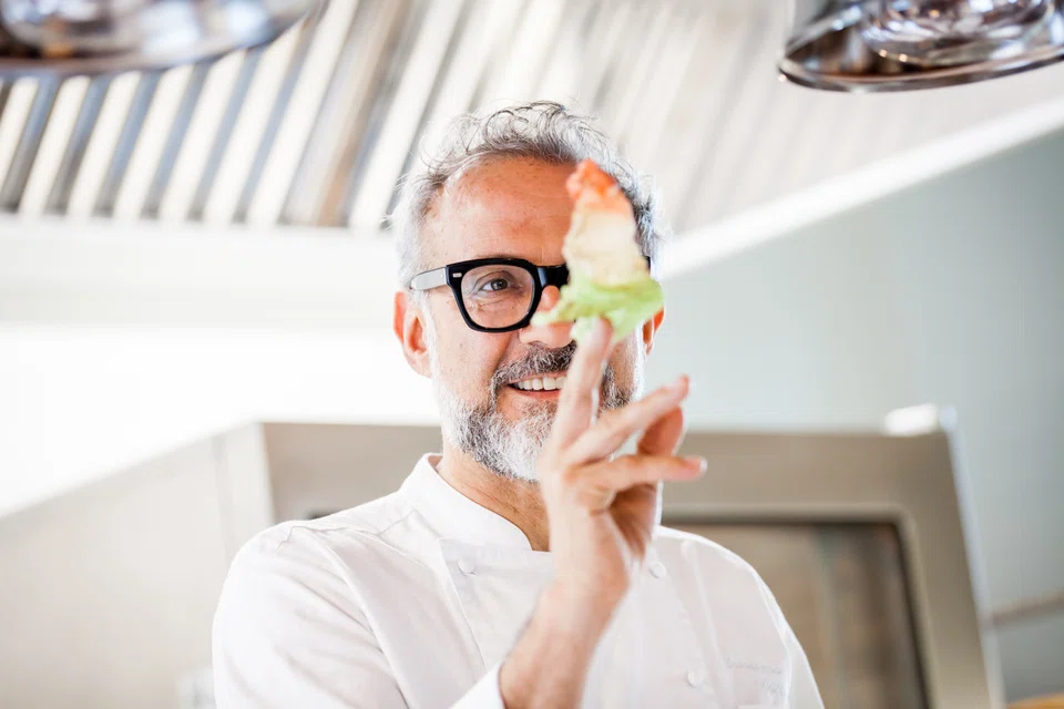 Massimo Bottura is in town to visit his new restaurant in Dempsey, Torno Subito.
