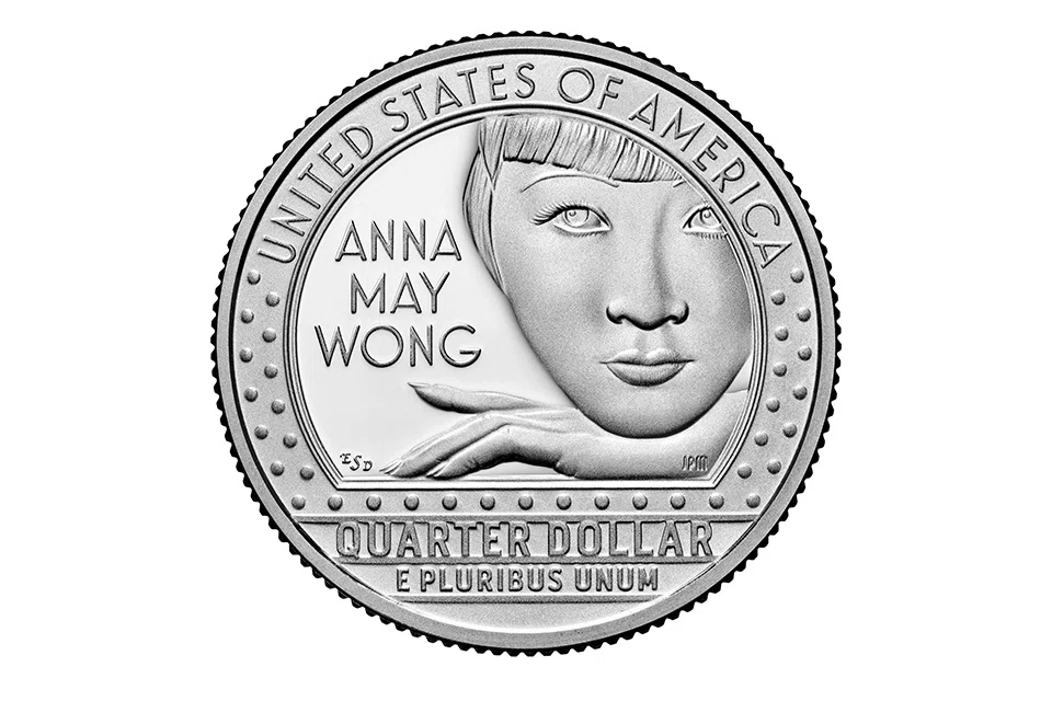 A quarter-US dollar coin featuring a profile of Wong with her signature bangs and long fingernails will begin circulating on Tuesday (Oct 25) as part of the American Women Quarters Program, the US Mint said in a statement.
