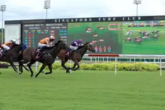 A race at the Kranji racecourse in October 2022. The facility will stage its final race in October 2024.