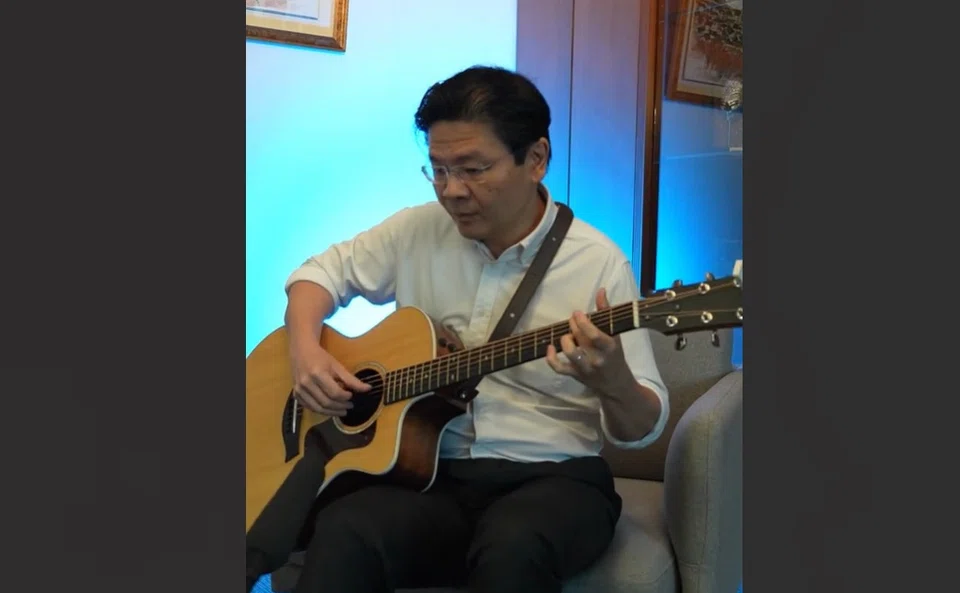 Deputy Prime Minister Lawrence Wong brought together his old artistic passion and his new social media preoccupation in a guitar cover of megastar Taylor Swift's hit Love Story.