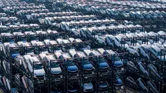 BYD electric cars at the international container terminal of Taicang Port in Suzhou. China’s support for electric and hydrogen vehicles has been evident over the years, but significant efforts have also gone into methanol vehicles. 