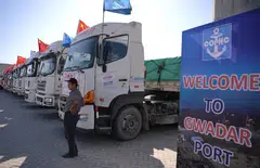 A trade project at Gwadar Port in Karachi, Pakistan. China's financial engagement in emerging market countries has expanded, propelled by the Belt and Road Initiative.
