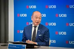 UOB deputy chairman and chief executive officer Wee Ee Cheong at Wednesday's (May 7) briefing.