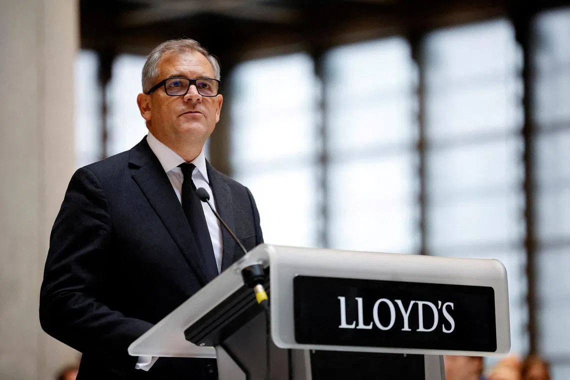 Lloyd's of London chairman Bruce Carnegie-Brown said Insurance prices are starting to flatten.