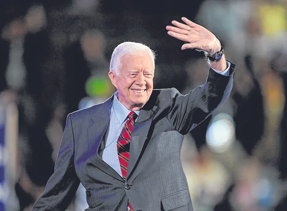 Jimmy Carter, the 100-year-old former US president and Nobel peace laureate who rose from humble beginnings in rural Georgia. lead the country from 1977 to 1981.