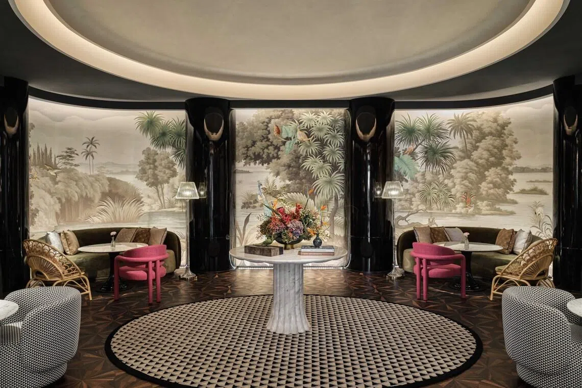 The stalwart Peacock Alley gets an Oriental twist. 