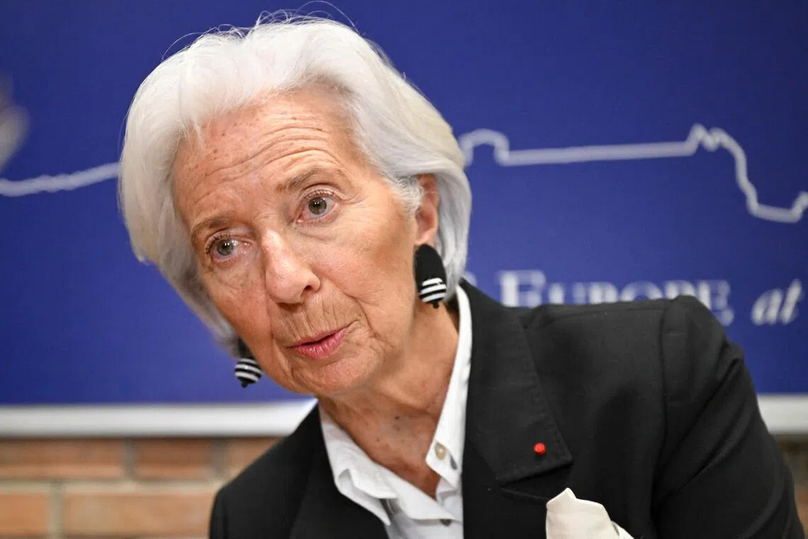 ECB president Christine Lagarde has stressed that restructuring the bloc’s “business model” would require robust financial support. 