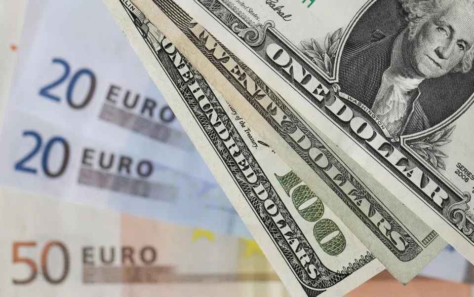 The euro is down 0.2 per cent against the US dollar at a three-week low of US$1.0773.