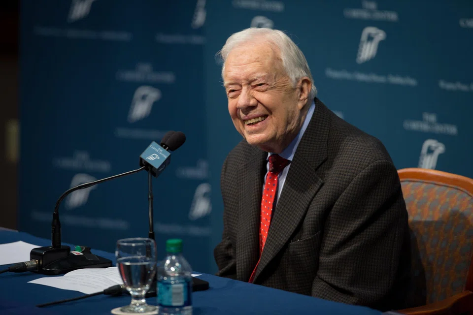 Former US president Jimmy Carter in 2015.  Carter redefined what an ex-president can do after departing the White House, leaving a lasting imprint through his work overseas.
