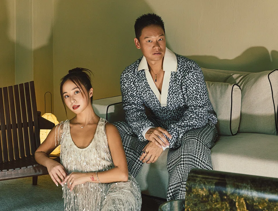 Love at first beat: Germaine Tan and Andrew Li fell in love on the dance floor. 