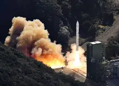 Japan's Space One's small, solid-fueled Kairos rocket lifts off at Space One's launching pad on the tip of Kii peninsula in Kushimoto, Japan, Dec 18, 2024.