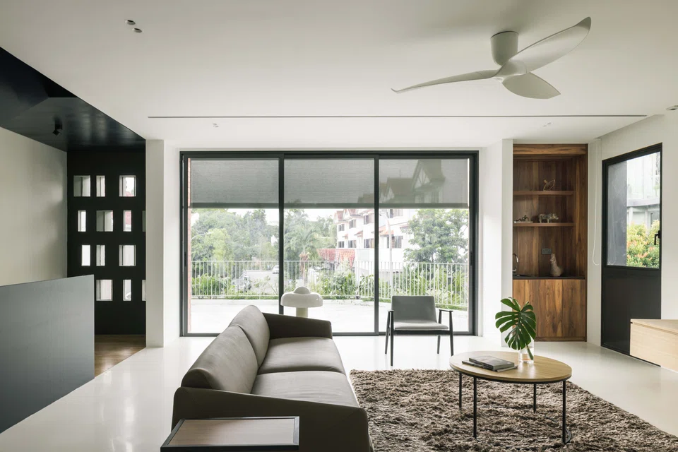 Intimate family room on the second floor.