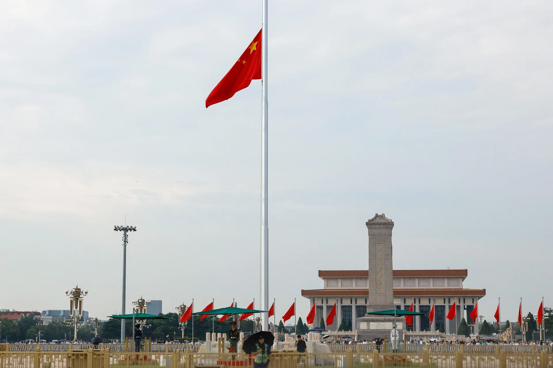 China lowers flags, tightens security for former premier Zhu Rongji’s funeral