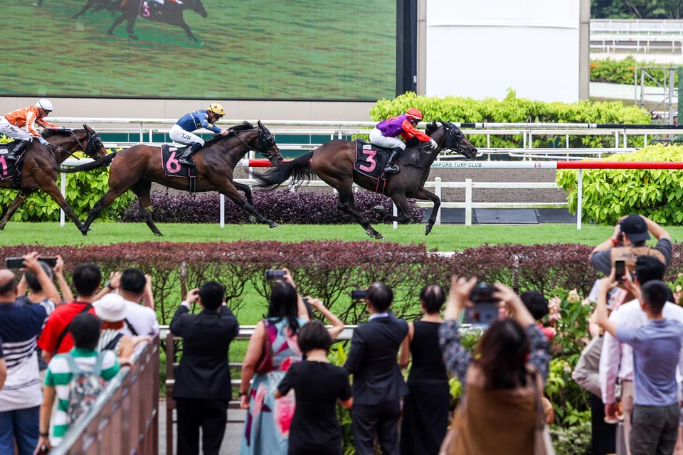 Spectators at the Singapore Turf Club during the final Singapore Derby event in July 2024. The venue will stage its final races on Oct 5.