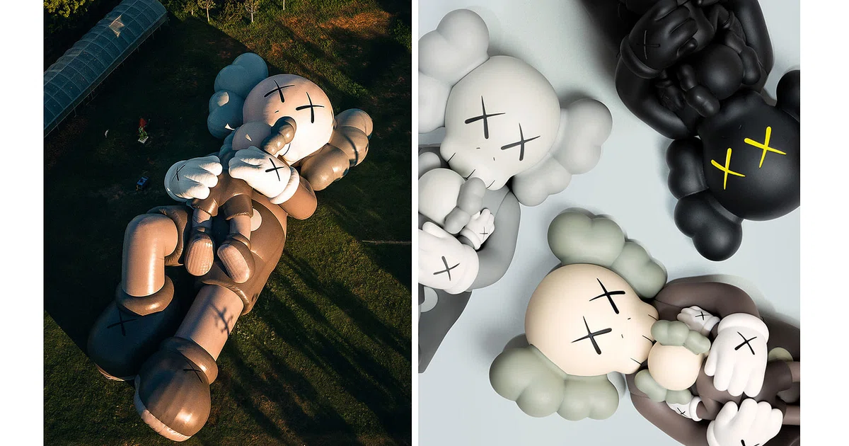 Huge Kaws sculpture 'sun-bathing' in Marina - The Business Times