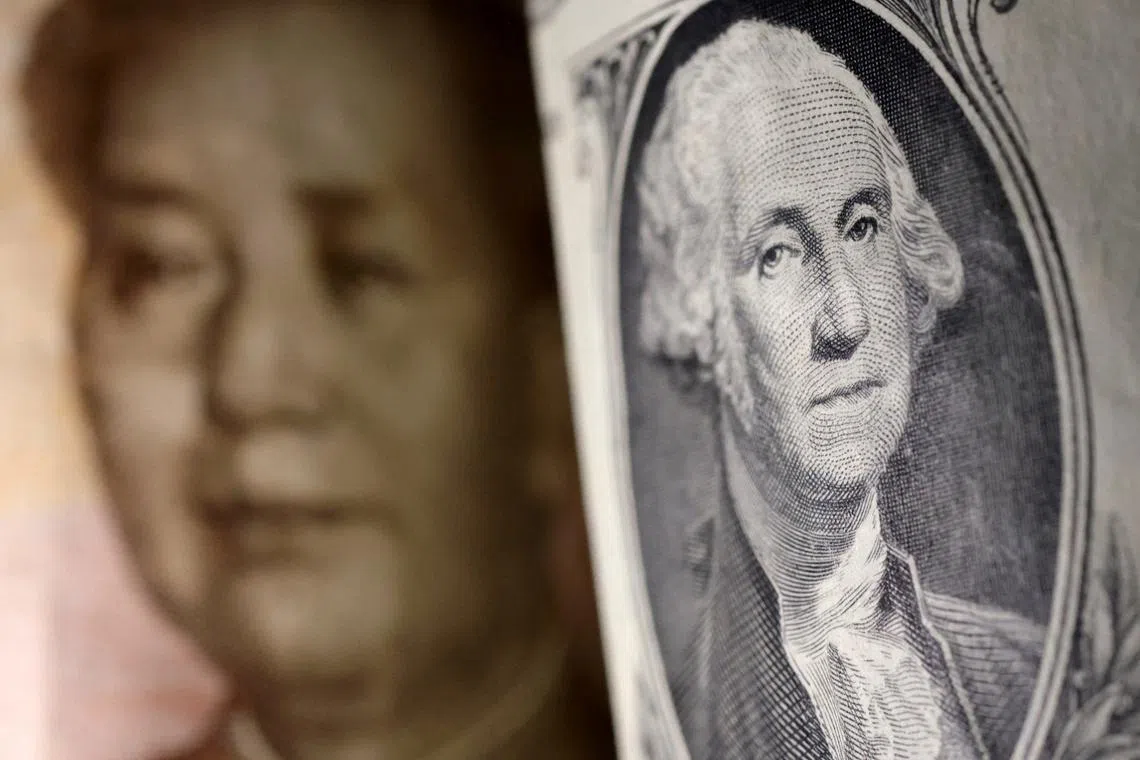 China’s yuan rose around 0.3 per cent to 7.265 per US dollar.