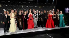 The cast of HBO's "Succession" at the 75th Primetime Emmy Awards in Los Angeles, where the show won for outstanding drama series. HBO was known for its quality content, but its programming now appears diluted. 
