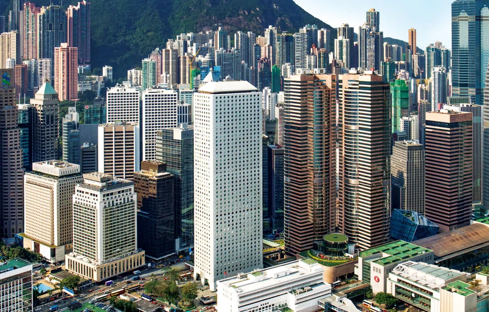 Hongkong Land's crown jewel is its Hong Kong Central portfolio. But, the premium office spaces there could suffer from steeper rental and capital-value falls, if the city declines as a financial and business hub.