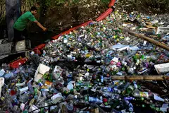 More than 90 per cent of plastic is not recycled, with over 20 million tonnes leaking into the environment, often after just a few minutes of use.