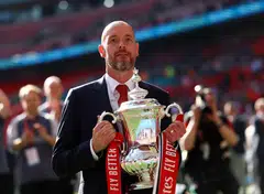 A shock victory in the FA Cup final earned the 54-year-old Erik Ten Hag a lifeline.