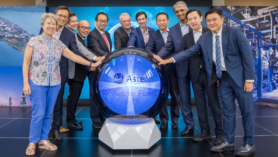 The deal signing, held at Temasek Shophouse on Nov 11, was also attended by Temasek's former chief executive Ho Ching (far left).