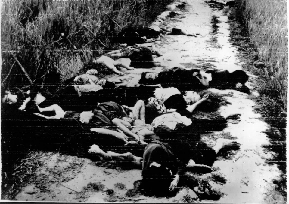 Aftermath of the My Lai massacre, Vietnam; March 16 1968.