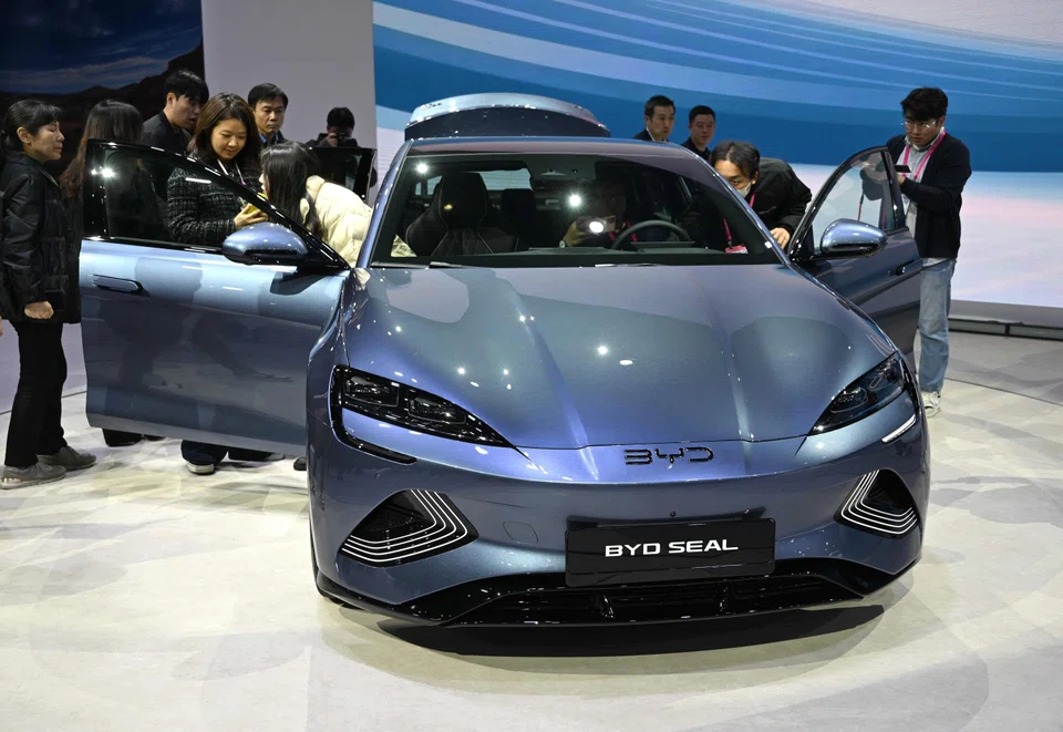 BYD introduced its Seal mid-sized sedan at Seoul Mobility Show, with a price starting from 47,500,000 won (S$43,570), excluding subsidies. 