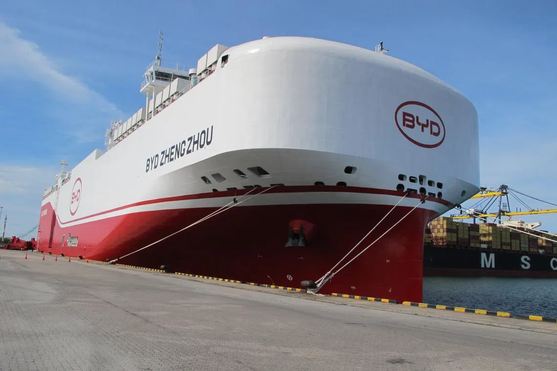 BYD exported its first batch to Belgium, Germany and UK on Aug 25, carried out by BYD’s own vessel - the BYD Zhengzhou