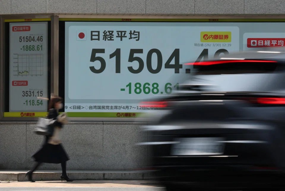 The benchmark Nikkei 225 Index jumped 4.67 per cent to 55,923.27 on Wednesday morning.