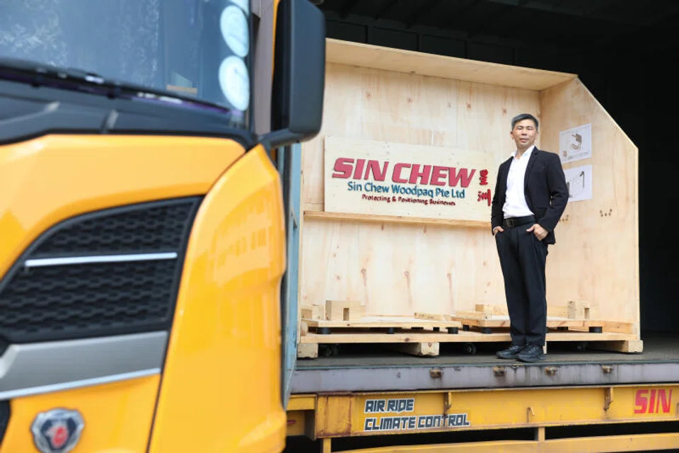 Calvin Goh, CEO of Sin Chew Woodpaq, led its pivot towards becoming a specialised logistics services provider around the year 2000 to adapt to challenging business conditions.