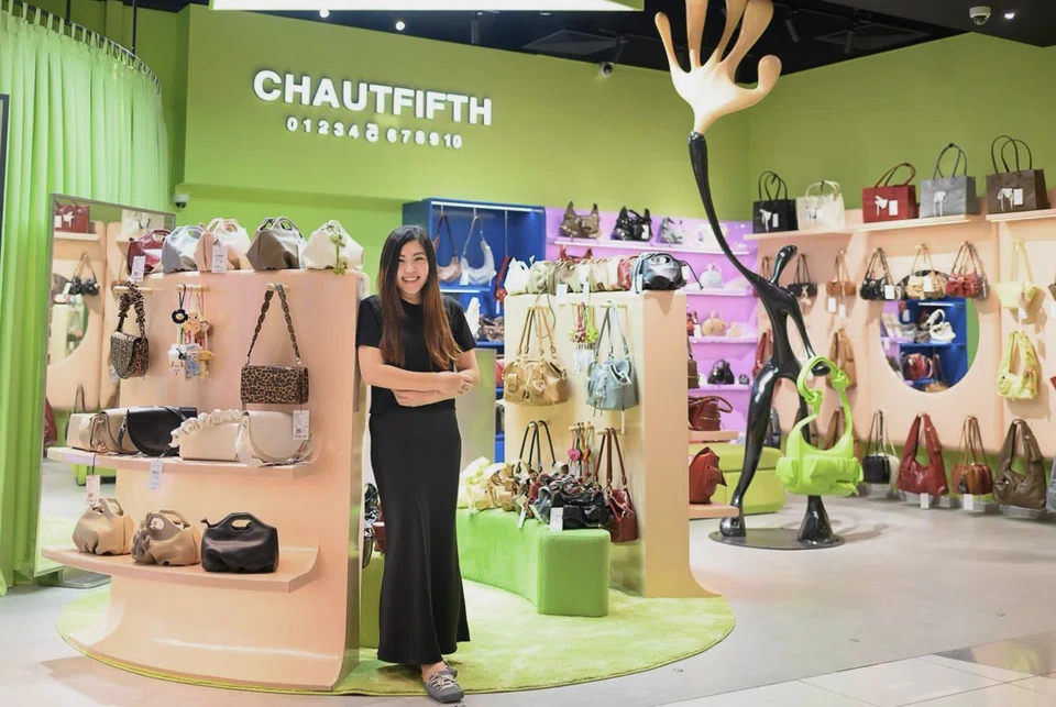 Tran Hoang Chau, founder of Vietnamese fashion accessories brand Chautfifth, said a significant number of her customers in her outlets in Vietnam are Singaporean. Her Singapore shop is in Suntec City. 
