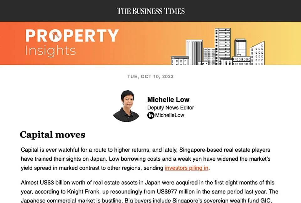 In Japan and other Asian markets, prime residential property is also offering net yields that outpace Singapore, writes BT deputy news editor Michelle Low.
