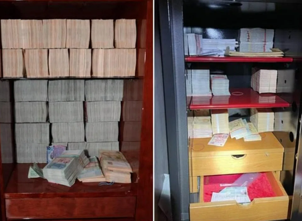 More than $23 million in cash was seized by the police in the raids. 