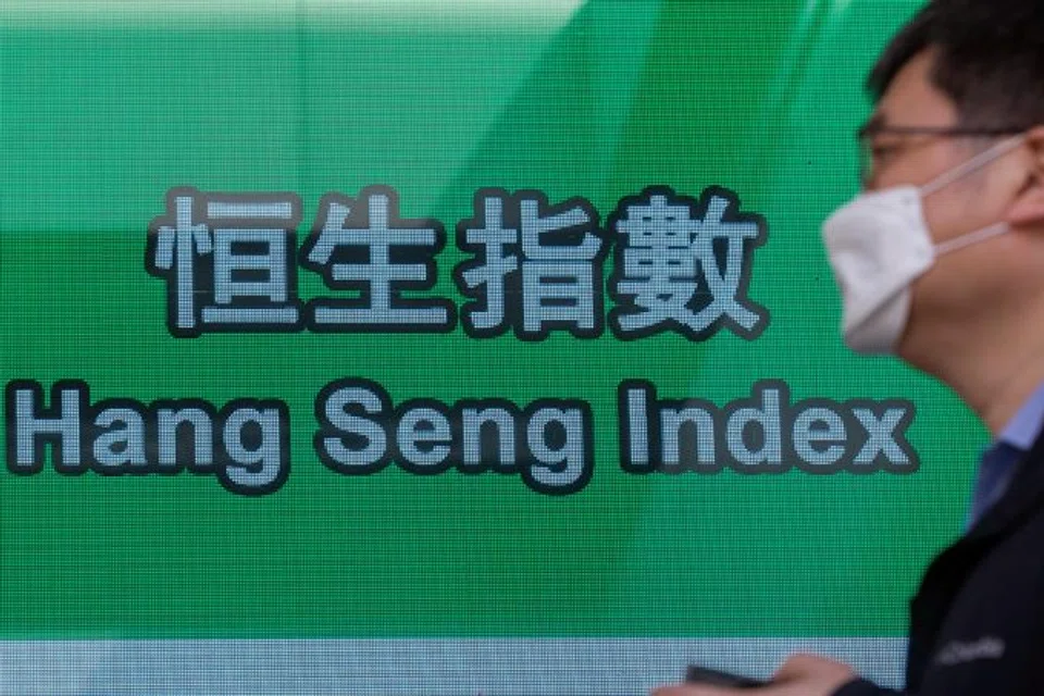 The Hang Seng Index rose 0.95 per cent, or 200.38 points to 21,282.51. 