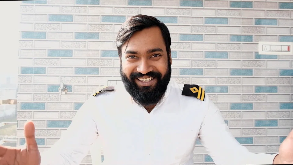 Second officer Nirmalesh Chandra Nirmal stars in a new recruitment film from the shipping industry.