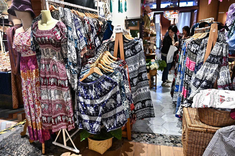 The elephant design that stomps across the ubiquitous trousers and other apparel is copyrighted, says Phumtham Wechayachai, Thailand's deputy prime minister.